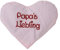 Heart Cushion with Saying for Babies Heat Cushion with Rapeseed Rapeseed Cushion with Saying Grain Pillow Personalised Cushion for Warming, Size: Approx. 15 x 17 cm (Pink Papas Favourite)