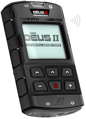 XP Metal Detectors télécommande sans Fil pour Deus II, résistant aux Chocs et étanche à 20m (IP68) - pour paramètres internes - télécommande avec écran LCD rétro-éclairé (D2-RC)