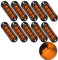 Krtopo 10X Seitenleuchte12/24V Anhänger-Seitenleuchte Licht für LKW Wohnmobil Wohnwagen (Gelbes)