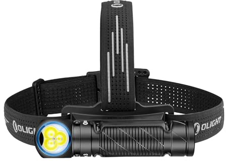 OLIGHT Perun 3 Head Torch Rechargeable, 3000 Lumen with White and Red Light