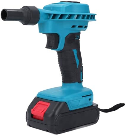 Souffleur de Feuilles sans Fil, Aspirateur électrique à Main avec Batterie Rechargeable au Lithium 18 V pour Souffler Les Feuilles, Nettoyer la Poussière, Les Petites (Prise UE