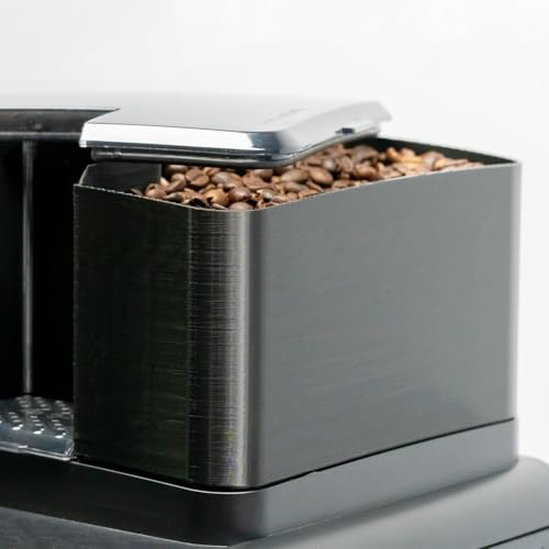 Extra hohe Kaffeebohnen Erweiterung passend für Philips 4400 4300 3200 2200 1200 800 Serie (Smart), Fach für Kaffeebohnen, Vergrößerung f. Kaffeebohnen, Behälter, Zubehör Kaffeemaschine (Höhe: 9cm)