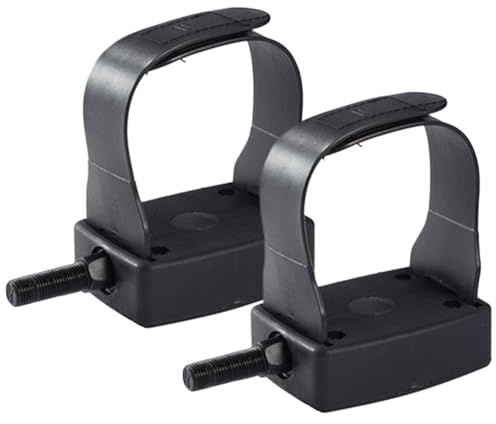 Lot de 2 pédales ergomètre de rechange pour vélo d'intérieur - Accessoires de fitness réglables pour cyclistes et motards