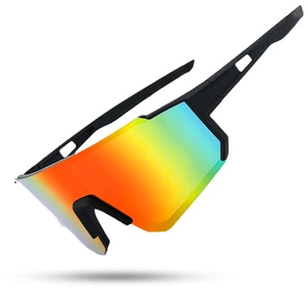 Sztqqing Gafas de Sol Deportivas,Gafas de Ciclismo,Protección UV400,de Sol para Hombre y Mujer para Andar en Bicicleta, Correr, Escalar, Pesca, Esquí,Actividades Al Aire Libre (rojo-1)