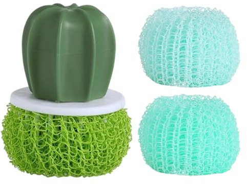 Disk Skurborste Med 3 Borsthuvuden Ergonomiskt Grepp Och Repfri Rengöring