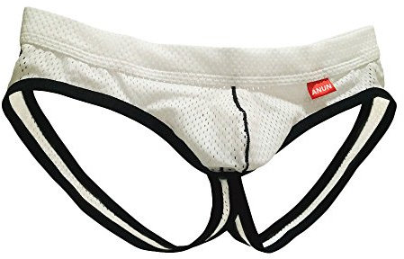 ANUN Men's Jockstrap Sexy Underwear Athletic Supporter White