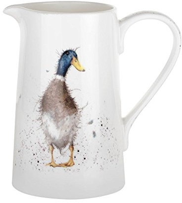 Wrendale by Royal Worcester 0,45 Liter Porzellan Milchkännchen in Entenform, weiß