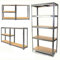 Feidak Heavy Duty Steckregal 5 Etagen Garage Regal Gewächshaus Utility Aufbewahrung Zuhause Rack 1700 x 750 x 300mm - Verzinkt
