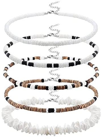 Morfetto Surfer Men's Puka Shell Choker - 18 Inch Beach Necklace
