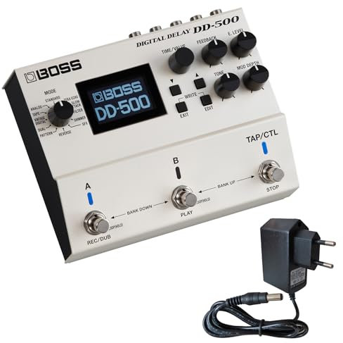 Boss Effektgerät DD-500 Digital Delay Effect Pedal + keepdrum Netzteil 9v
