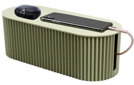 Scatola portaoggetti per cavi, organizer per cavi da scrivania, per la gestione dei cavi, correttore per protezione da sovratensioni, adattatori