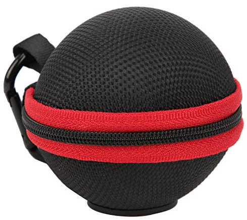 Billiards Ball Case, Shockproof Aluminum Alloy Buckle Holder Fits 57.2mm Balls, Portable Storage Bag for Pool Players, Home Clubs and Training