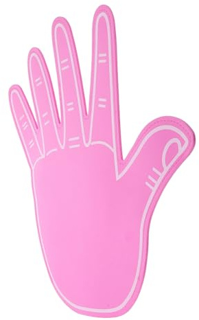 Garneck Guanti in Schiuma da Cheerleading Mani Giganti Dita Separate Eva Resistenti per Eventi Sportivi Sostenitori e Feste Sportive