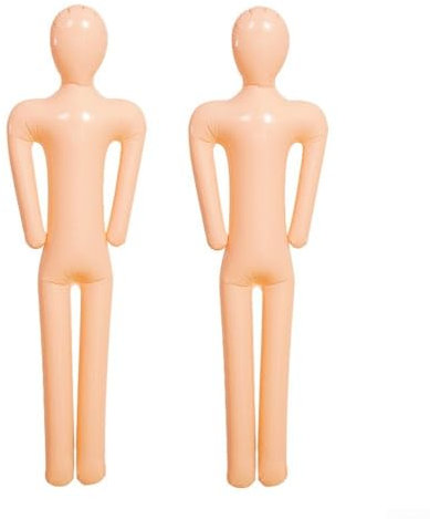 Bulevisiter Manichino gonfiabile a grandezza naturale in PVC da 1,5 m, per esposizione di vestiti, decorazione interna ed esterna, con base di supporto, altezza 150 cm