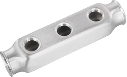 Violiica Barra collettore di distribuzione del riscaldamento a pavimento in acciaio inossidabile 304 con filettatura principale G1 DN25 e connessioni a filiale G1/2, distanza uscita 50 mm, resistenza