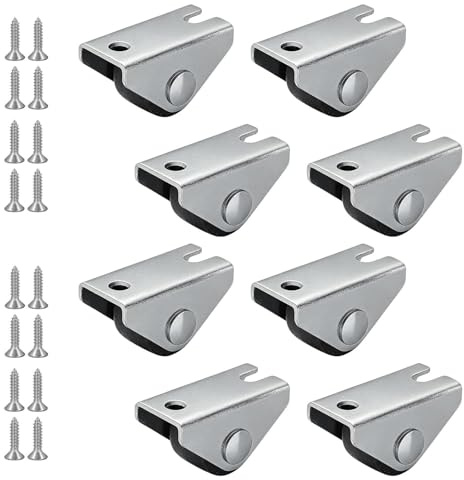 8 Pezzi Rotelle Mobili Piccole 18 mm con 16 Viti Ruote Fisse per Uso Domestico Supporto fino a 20 kg per Tavolini Contenitori e Progetti DIY