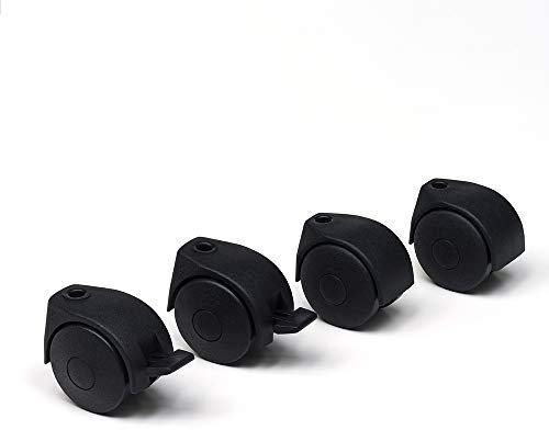 Foppapedretti 4 Rollen Nylon Wäscheständer, Schwarz