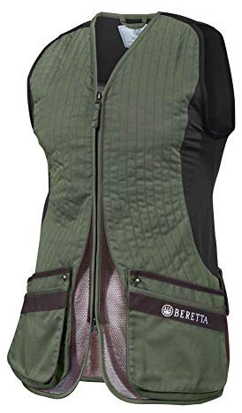 Beretta Silver Pigeon Evo Range Jagdweste für Damen, beidhändig tragbar, Damen, Silver Pigeon Evo Range Hunting Ambidextrous Vest, grün, Medium