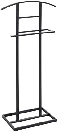 HAKU Möbel Herrendiener, Metall, schwarz, T 26 x B 45 x H 101 cm