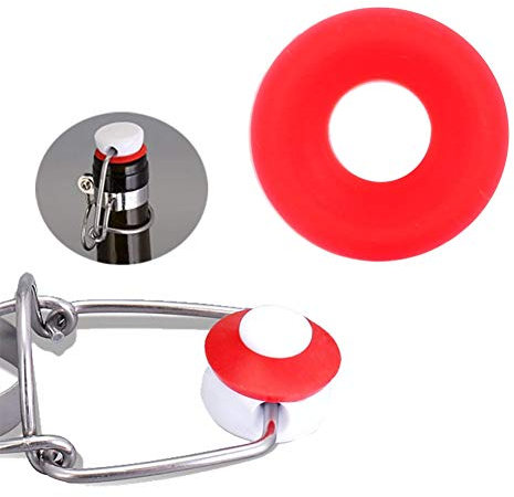 Lot de 25 joints souples en silicone pour bouteille à couvercle basculant, brassage domestique, bière, vignoble, rouge