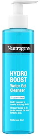 Neutrogena Hydro Boost Fragrance-Free Water Gel Face Cleanser, with Hyaluronic Acid for Dry or Dehydrated Skin, 200ml