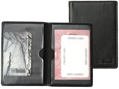 Ausweismappe Ausweishülle Etui Leder Fahrzeugschein Etui - Führerschein Ausweisetui KFZ Etui Ausweistasche