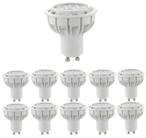 Allesgute GU10 Glühbirnen 7W LED Lampe Neutralweiß 4500K LED Birnen Glas 550lm Leuchtmittel Ersetzt für 60W Halogen Glühbirne Abstrahlwinkel 120°, Nicht Dimmbar, 10er Pack