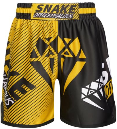 Sinleey Korta boxshorts för barn, korta muay thailändska shorts för MMA och kickboxing, sportträning och fitnessshorts
