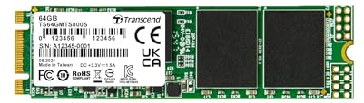 Transcend 64Go SATA III 6Gb/s MTS800S 80 mm M.2 SSD 800S Solid State Drive TS64GMTS800S