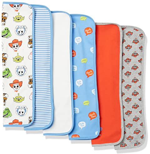 Amazon Essentials Disney | Marvel | Star Wars Unisex Baby Spucktücher, 6er-Pack, Toy Story Play Nice, Einheitsgröße