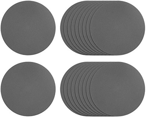 sourcing map 20uds Antideslizante Bañera Pegatinas Baño Ducha Piso 3.94 Antideslizante Pegatina Cinta Redondo Estilo Calcomanías para Baño Cocina Bañera Escalones Escaleras, Gris