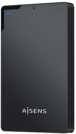 AISENS Caja Externa 2.5? 9.5mm SATA a USB 3.0/USB3.1 Gen1. Negra