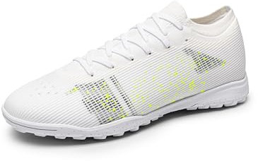 DREAM PAIRS Herren Fußballschuhe Hallenschuhe Fußballspiel Training Sportschuhe,Size 46,Weiss,SDSS2404M-E