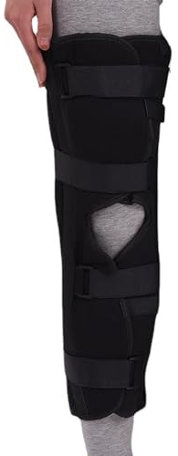 NBNBN Inmovilizador de rodilla, adecuado para dormir, soporte de pierna completa, férula de rodilla recta, soporte para rodilla postoperatoria y recuperación quirúrgica, L