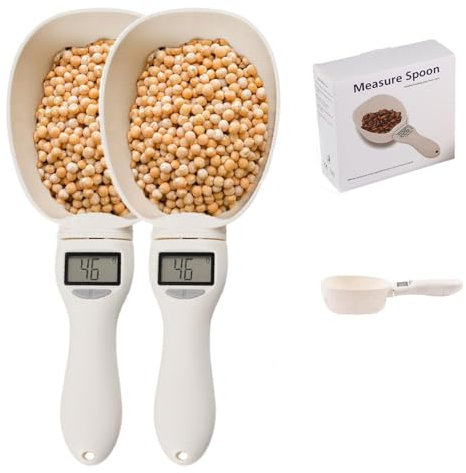 Báscula Medidora De Alimentos, Cuchara Medidora Digital, Cuchara Medidora Electrónica Para El Hogar Modelo Big Head (2pcs)