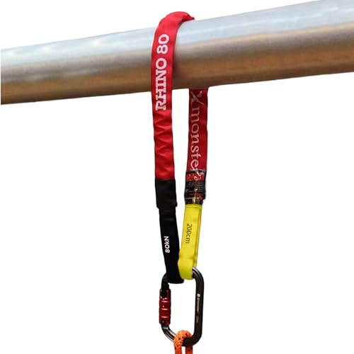 Xmonster Rhino 80 UHMWPE strop High Strength Anchor Sling Synthetic Rigging Line Winch Extensions line 6.6ft