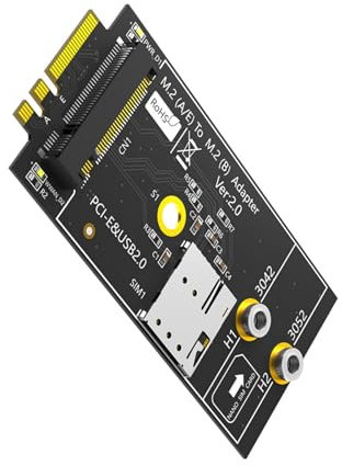 KHZen Chiave B A A+E Adattatore Card con Slot per Scheda per Supporto Modulo LTE 3G USB2.0 PCIE B-Key 3042 3052
