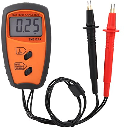 Tester Batterie Pile per Stilo, Voltmeter Digitale con Display LCD, Alta Precisione, Portatile e Facile da Usare - Misura Resistenza e Tensione, Ideale per Batterie Auto e Veicol