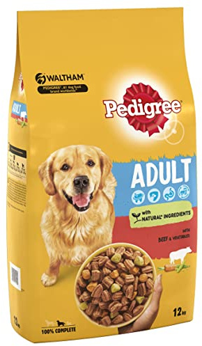 Pedigree Vital Protection Adult - Dry Dog Food for Adult Dogs - with Beef and Vegetables - 12 kg