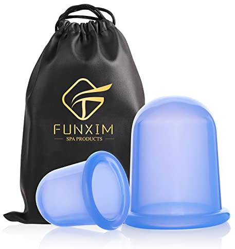 Silicone Cupping Therapy Set, Anti Cellulite Cup, Vacuum Massage Cup Kit Body Cup Set Health Beauty Care, 2 Pcs (Large & Medium) With Gift Bag
