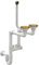Granitan Sifone da cucina salvaspazio – Set di scarico per lavastoviglie con collegamento – Scarichi 115 mm/3,5 pollici – Scarico per 2 vasche – Oro – Classico