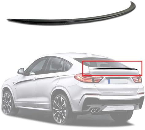 Heckspoiler Spoilerlippe für BMW X4 F26 Crossover-SUV, Schwarz Glanz Neu Slim Design