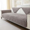 Flanell Sofabezug 1 2 3 4 Sitzer Sofabezüge Couch Überzug L Form Ecksofa Sofa Couch Überwurfdecke, Sofahusse Sofaüberwürfe rutschfest Sofa Abdeckung (Braun, 90 * 210cm Stückweise Verkauft)