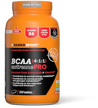 BCAA 4:1:1 extremePRO, Integratore Aminoacidi Ramificati Alta Purezza, Supporto al Recupero Muscolare con Vitamina B6, Senza Glutine e Lattosio, 210 Compresse