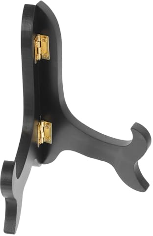 Zerodeko Portapiatti Decorativo in Legno Espositore da Tavolo Portafoto Cavalletto per Esposizione Portaquadri Rustico