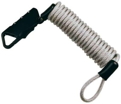 HOUSON 150cm Universal Helmet Lock with Code Lock & Steel Cable, Helmet Lock for Bicycle Helmet, Motorcycle Helmet, Stroller, Snowboard