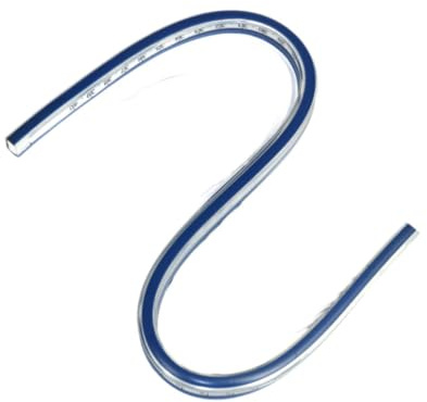 drburpily Flexibel kurvlinjal Ritverktyg Viktigt tillbehör för kreativ teknik och mjuka mätuppgifter Ritverktyg Linjal Flexibel böjd, 100 cm