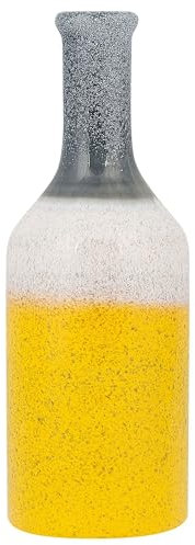 Dekorative und schöne Vase gelb weiß blau Larnaca