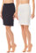 Merry Style Damen Unterrock Petticoat für Röcke MS10-204(2Pack-Schwarz/Ecru, XL)