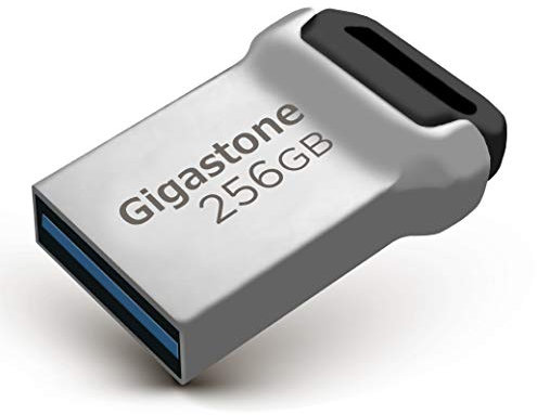 GIGASTONE 256GB Nano Flash-Laufwerk, Z90 USB 3.2 Gen 1, 120MB/s UltraSchnell, Mini, Metalldesign, Datenspeicherung, Backup für PC/Mac/TV/Auto, USB 2.0/3.0/3.1 Kompatibel